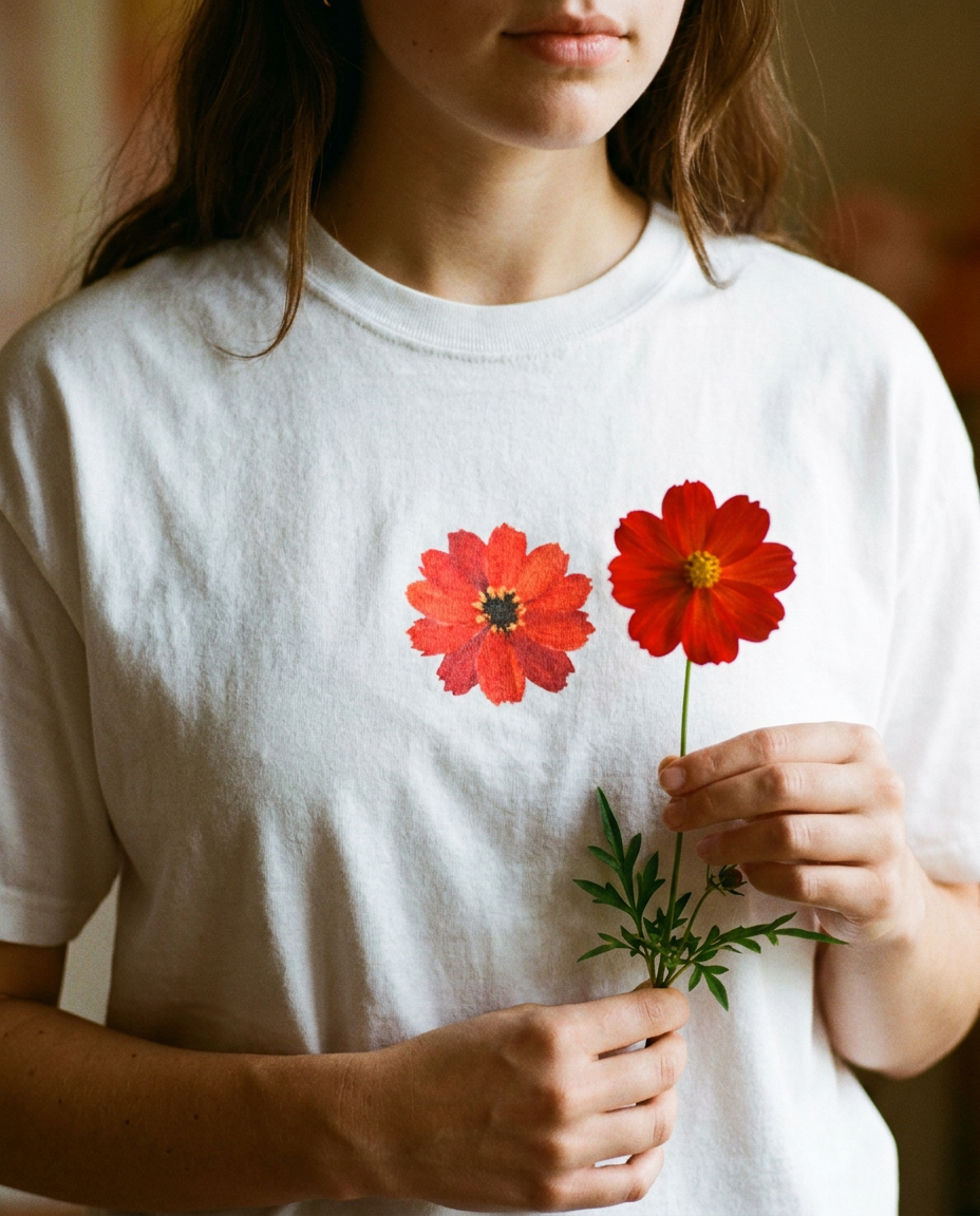 Thank You For Existing oversized tee styled in a warm natural setting